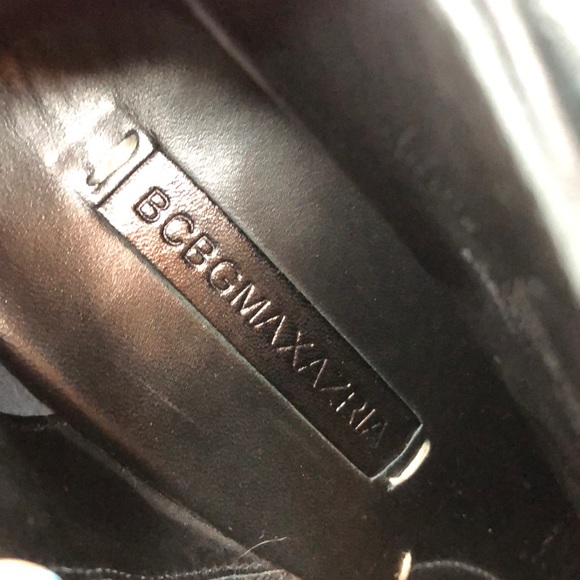 BCBGMaxAzria Black Satin Ruffled Booties - Picture 8 of 8